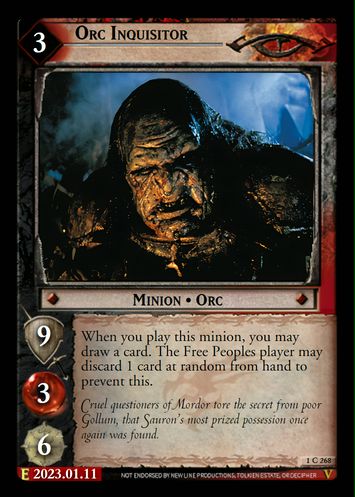 LotR TCG Wiki: Gollum, Dark as Darkness (9R+28)