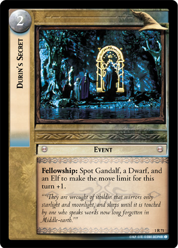 LotR TCG Wiki: The Bridge of Khazad-dum (1C349)