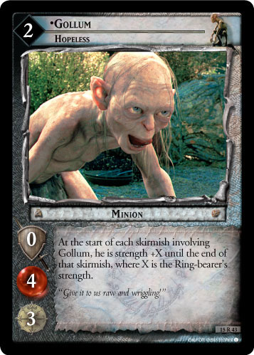 LotR TCG Wiki: Smeagol, Slinker (T) (5R29T)