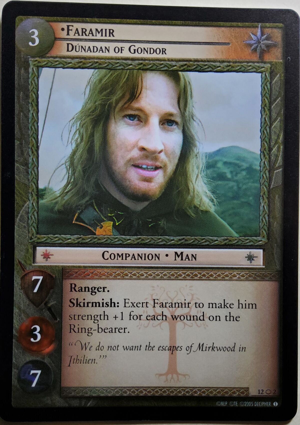 Faramir, Dunadan of Gondor (12O2) - LOTR-TCG Wiki