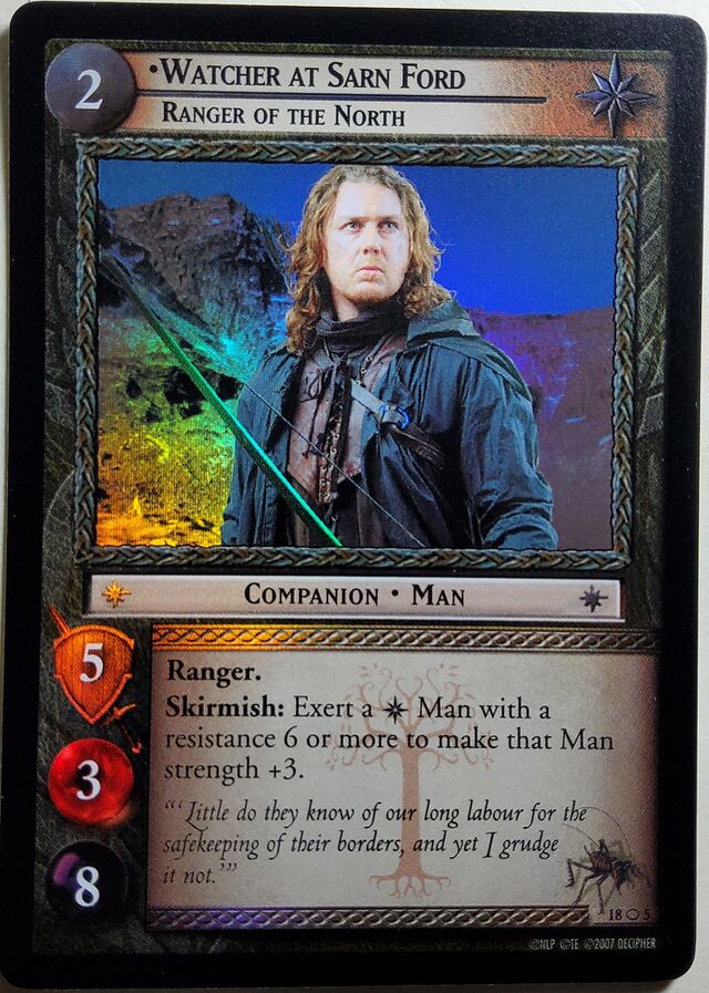 Watcher at Sarn Ford, Ranger of the North (18O5) - LOTR-TCG Wiki