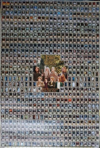 The Fellowship Block poster awarded for collecting the first 6 cards of the Countdown Collection (or purchasing the countdown collection directly). Notice that it includes all standard cards from sets 1, 2, and 3, as well as 0P1 - 0P15.